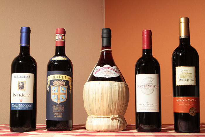 Vini rossi toscani e fiasco di Chianti