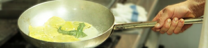Ravioli saltati in padella